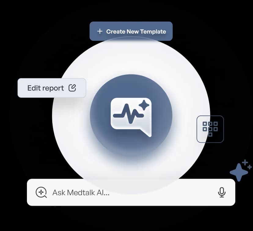 MedTalk AI assistant interface
