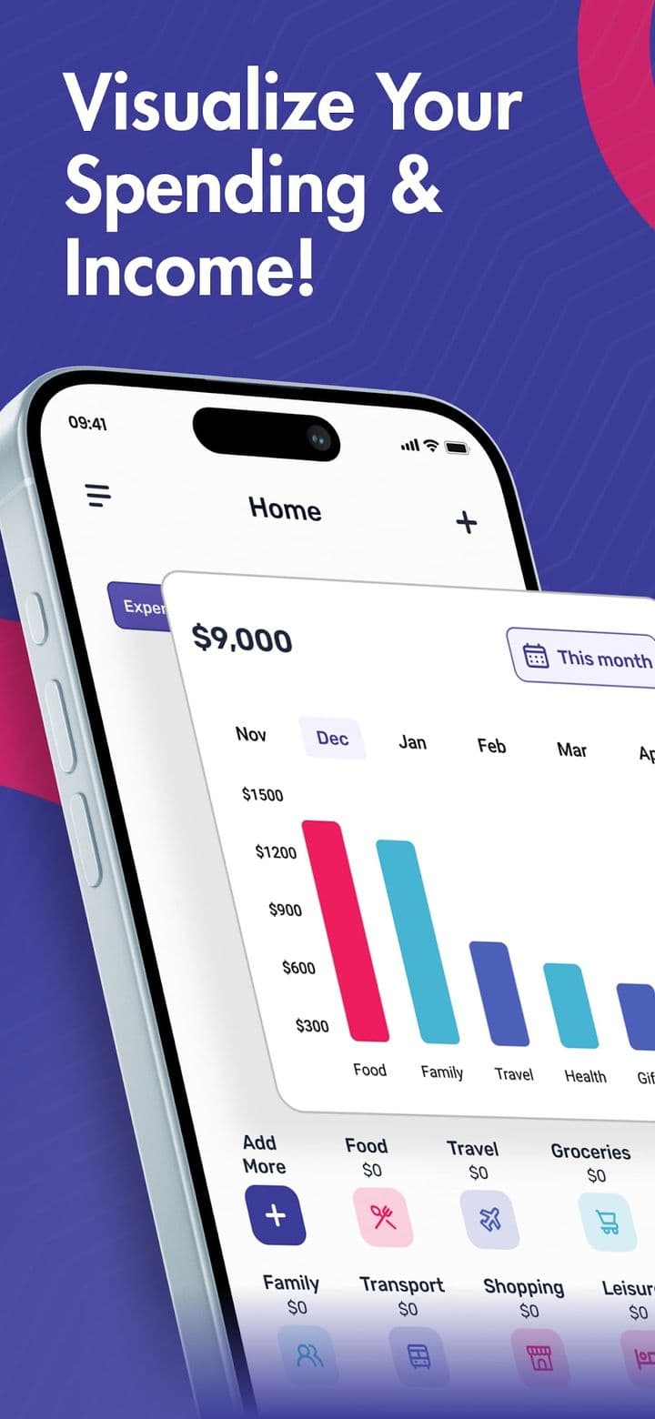Bucks: Money Tracker & Manager screenshot 1