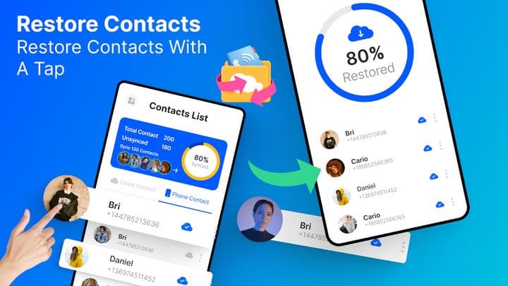 Contacts Backup Cloud Transfer screenshot 2