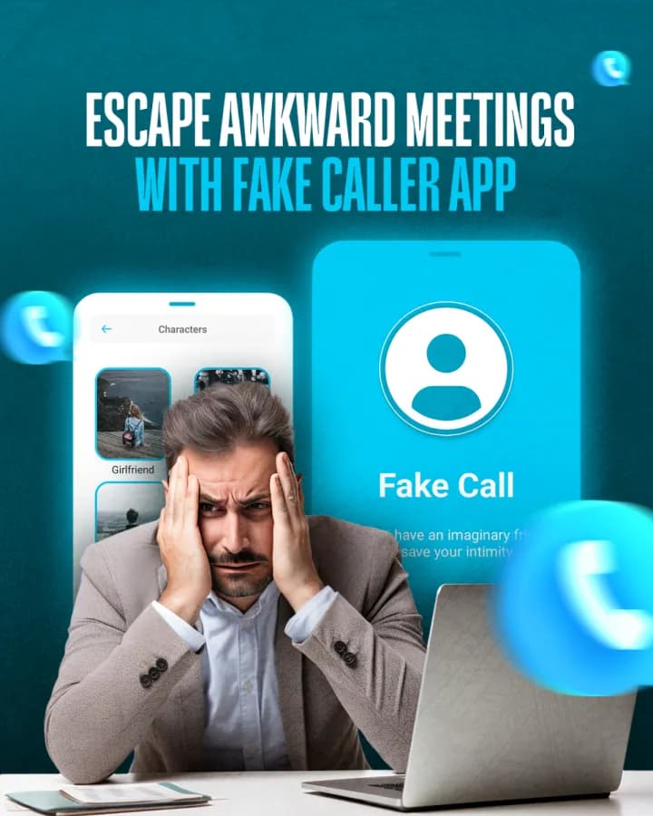 Escape awkward meetings with a fake caller