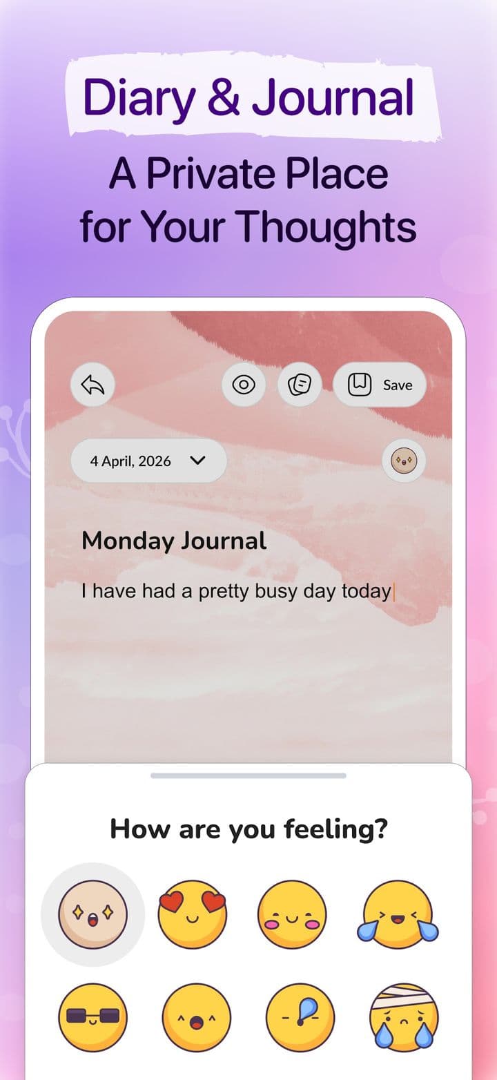 My Diary: Daily Journal, Notes screenshot 1