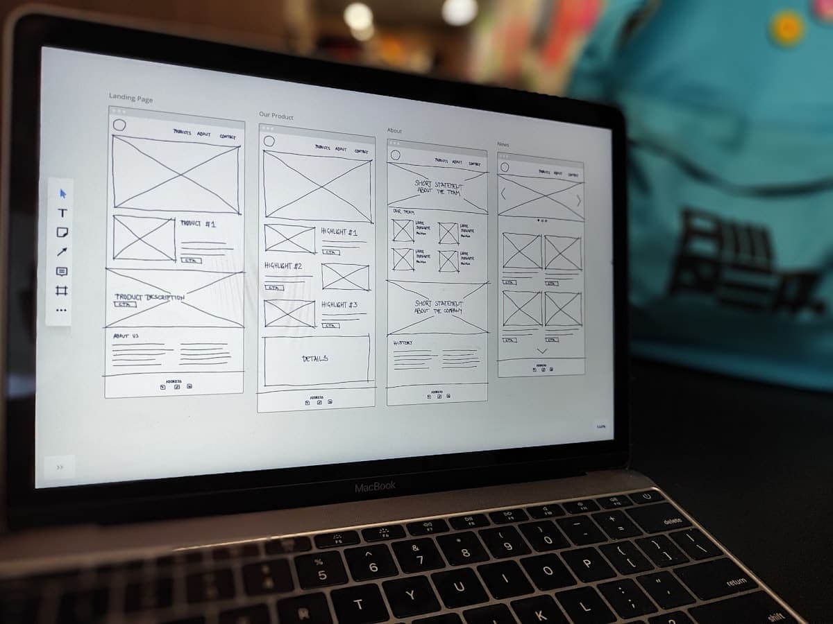 Web design and development in progress